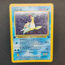 Pokemon TCG Karte - Lapras - 10/62 1. Edition Holo Rare - Fossil Set Deutsch - Image 3