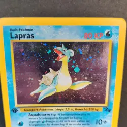 Pokemon TCG Karte - Lapras - 10/62 1. Edition Holo Rare - Fossil Set Deutsch - Image 4