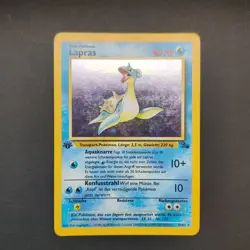 Pokemon TCG Karte - Lapras - 10/62 1. Edition Holo Rare - Fossil Set Deutsch - Image 5