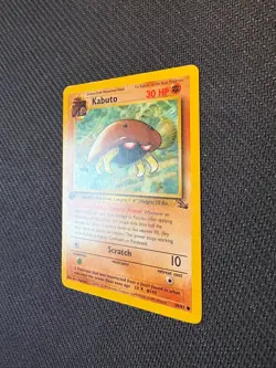 Pokemon TCG Kabuto Fossil 1st Edition Common Card 50/62 - Image 4