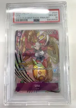 One Piece Card Uta PSA 10 2023 CS Event Pack Finalist Promo English - Image 1