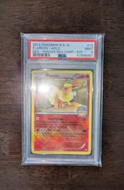 Flareon 2012 Pokemon B&W Holo PSA 9 Championship STAFF Promo Card - Image 1