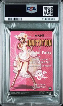 2009 One Piece Gumica Nami Special Party PSA 10 Card - Image 4