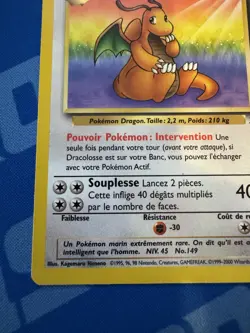 Dracolosse (Dragonite) French Fossil Holo Unlimited Pokemon Card 4/62 - Image 5