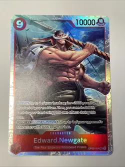 Edward Newgate OP02-004 SR (Reprint) One Piece Card Game The Best PRB English - Image 1