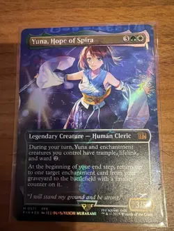 Yuna, Hope of Spira (Borderless) (Chocobo Track Foil) - Final Fantasy Magic MTG - Image 1
