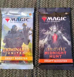 Magic The Gathering Packs, 2 Booster Packs, Midnight Hunt, Dominaria United - Image 1