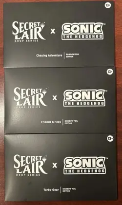 MTG: Secret Lair x Sonic The Hedgehog COMPLETE RAINBOW FOIL Set - All Sealed - Image 1