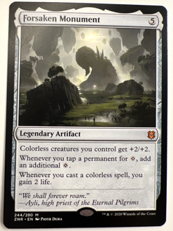 MTG Magic the Gathering Forsaken Monument Zendikar Rising Regular - Image 1