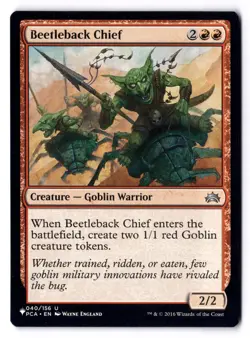 Beetleback Chief NM* Planechase 2012 ENGLISH 040/156 mtg -UnltdCards - Image 1