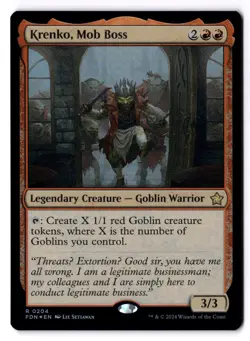 Krenko, Mob Boss NM* FOIL Foundations ENGLISH 0204 mtg -UnltdCards - Image 1