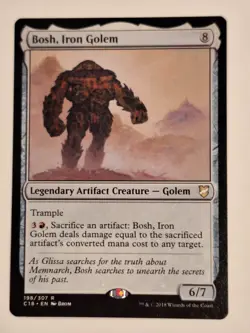 Bosh, Iron Golem - Commander: 2018 - Magic the Gathering MTG Nice! - Image 1