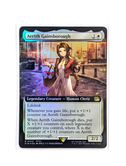 Aerith Gainsborough 0423 Rare Extended Art Foil FFVII FIN MTG FINAL FANTASY NM/M - Image 1
