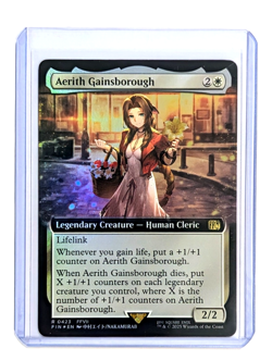 Aerith Gainsborough 0423 Rare Extended Art Foil FFVII FIN MTG FINAL FANTASY NM/M - Image 3