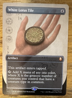 MTG Avatar: The Last Airbender, White Lotus Tile - Borderless - Image 1