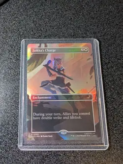 Sokka's Charge (Borderless) FOIL Avatar: The Last Airbender MTG Near Mint - Image 1