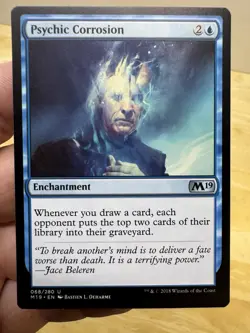 1 x Psychic Corrosion - Core Set 2019 - NM-Mint - MTG - Image 1