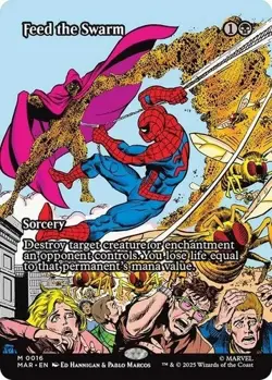 MTG Feed the Swarm 0016 Regular (Borderless) Marvel Eternal-Legal NM MAR - Image 1