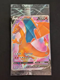 Charizard V SWSH050 Full Art Black Star Promo Pokemon TCG SEALED - Image 1