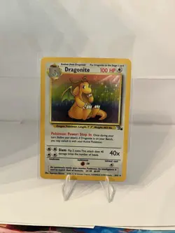 Pokemon TCG Dragonite 4/62 Fossil Unlimited Holo Rare MP-HP - Image 2