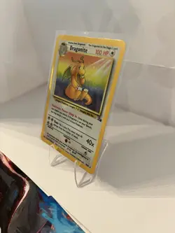 Pokemon TCG Dragonite 4/62 Fossil Unlimited Holo Rare MP-HP - Image 3