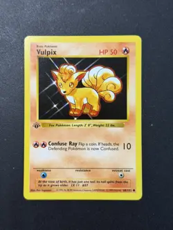Pokemon TCG Vulpix 1st Edition Shadowless Base Set 68/102 - Image 1