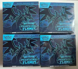 Pokemon TCG Lot of (4) Phantasmal Flames Elite Trainer Box ETB New/Sealed - Image 1