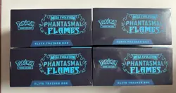 Pokemon TCG Lot of (4) Phantasmal Flames Elite Trainer Box ETB New/Sealed - Image 3