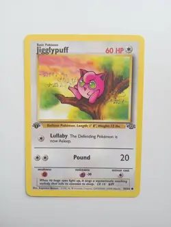 Pokemon TCG Jigglypuff NM 1st Edition WOTC 1999 Jungle 54/64 Common - Image 1