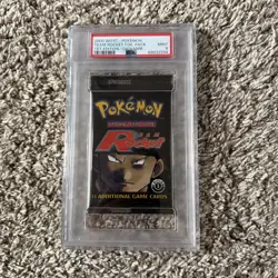 ?? PSA 9 Wizards of the Coast Pokemon TCG 1st ed Team Rocket Booster Pack 742818061742 - Image 1
