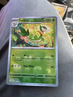 2025 Pokemon SV Black Bolt Servine Reverse Holo Master Ball Common #002/086 - Image 1