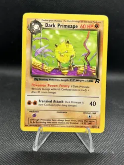 Pokemon TCG Dark Primeape 43/82 Team Rocket Regular - Image 2