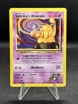 Pokemon TCG - Sabrina's Drowzee 92/132 Gym Heroes Set, Common - Image 1