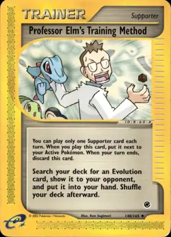 Professor Elm's Training Method 148/165 Uncommon Expedition WOTC Pokemon - Image 1
