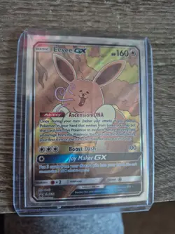 Pokemon TCG Eevee GX SM233 Full Art Promo Black Star Ultra Rare Holo - Image 1