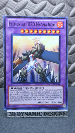 | Yugioh Elemental HERO Magma Neos LCGX-EN064 Super Rare NM- ?? | - Image 1