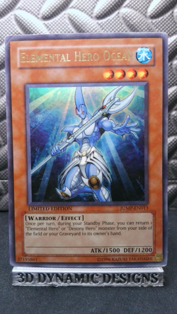 | Yugioh Elemental Hero Ocean JUMP-EN013 Ultra Rare Shonen Jump Promo PL ?? | - Image 1
