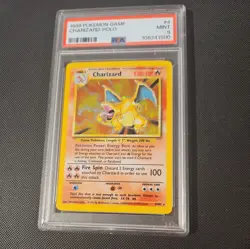 Charizard 4/102 PSA 9 Mint Base Set Unlimited Vintage Holo Pokemon Card NEW CERT - Image 1