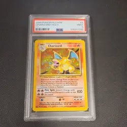 Charizard 4/102 PSA 9 Mint Base Set Unlimited Vintage Holo Pokemon Card NEW CERT - Image 2