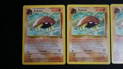 Kabuto #50/62 Unlimited Common Card Fossil 1999 POKEMON NEAR MINT! LOT OF 5 #2 - Image 2