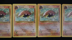 Kabuto #50/62 Unlimited Common Card Fossil 1999 POKEMON NEAR MINT! LOT OF 5 #2 - Image 3