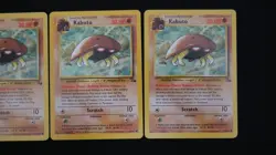 Kabuto #50/62 Unlimited Common Card Fossil 1999 POKEMON NEAR MINT! LOT OF 5 #2 - Image 4