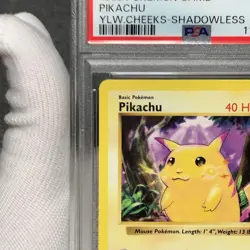 1999 Pokemon Pikachu Yellow Cheeks Shadowless PSA 10 Gem Mint Card - Image 2