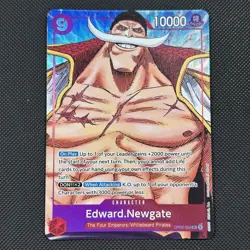 Edward Newgate Alt Art OP02-004 SR One Piece TCG Alt Art Card - Image 1