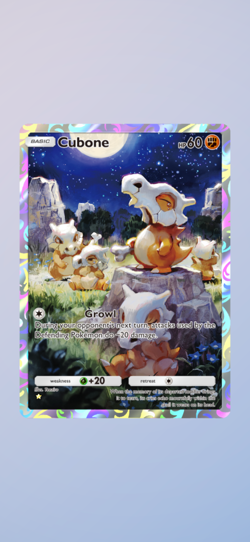 [Digital Card] Pokemon TCG Pocket Cubone 1 - Star Illustration Rare - Image 1
