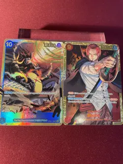 Shanks Op01-120 SEC / Kaido Op05-118 SEC - 2 One Piece Cards English Nm - Image 1