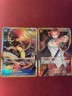 Shanks Op01-120 SEC / Kaido Op05-118 SEC - 2 One Piece Cards English Nm - Image 2