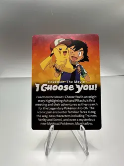 Pokemon the Movie 'I Choose You' Promo Card , 2017, - Image 2