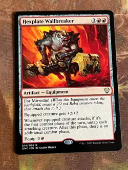 1x HEXPLATE WALLBREAKER - Commander - MTG - Magic the Gathering - Image 1
