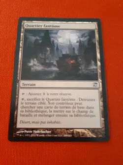 QUARTIER FANTOME GHOST QUARTER INNISTRAD TERRAIN LAND CARTE MAGIC MTG VF FR TBE - Image 1
